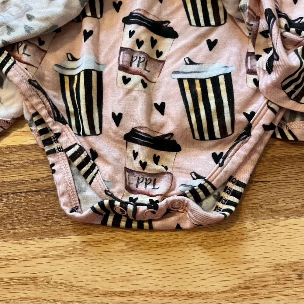 Posh Peanut PPL (Posh Pumpkin Latte) Twirl Bodysuit Dress Size 2T